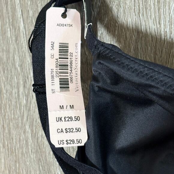 Victoria’s Secret Black Satin Strappy Bralette M NWT - Picture 10 of 11